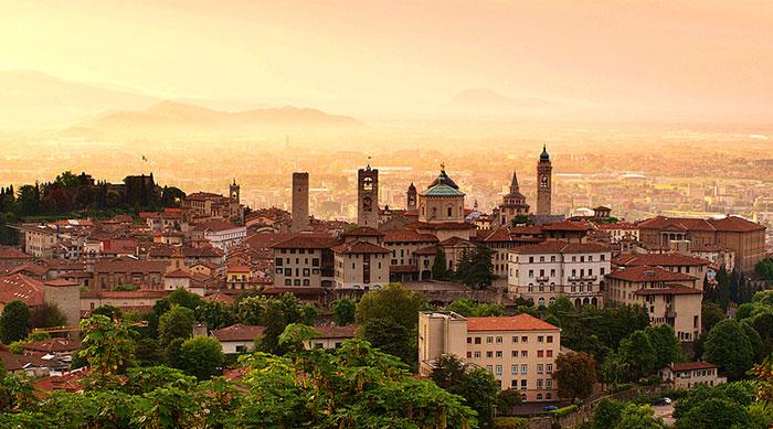 panorama di Bergamo